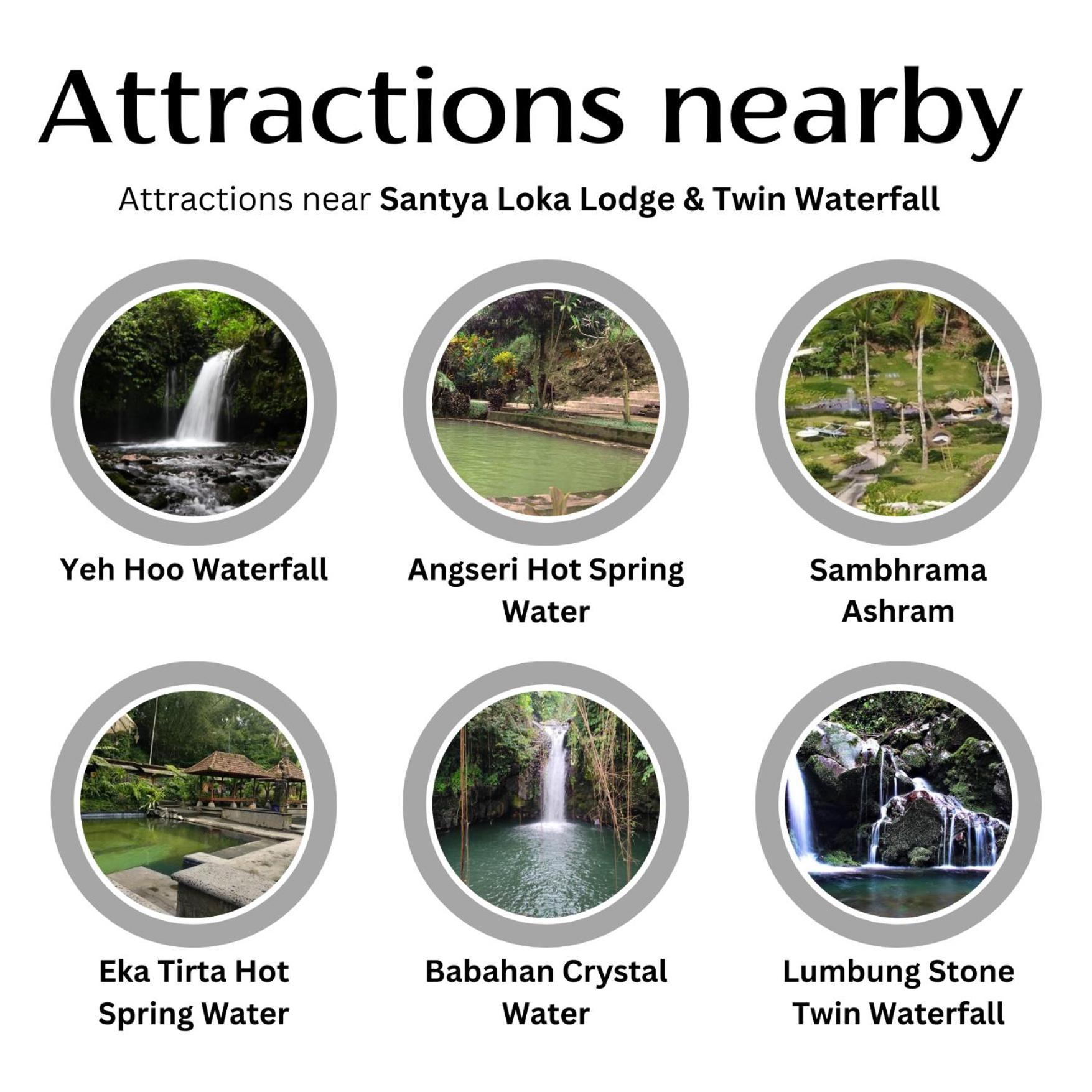 Santya Loka Lodge & Twin Waterfall Jatiluwih Exteriér fotografie